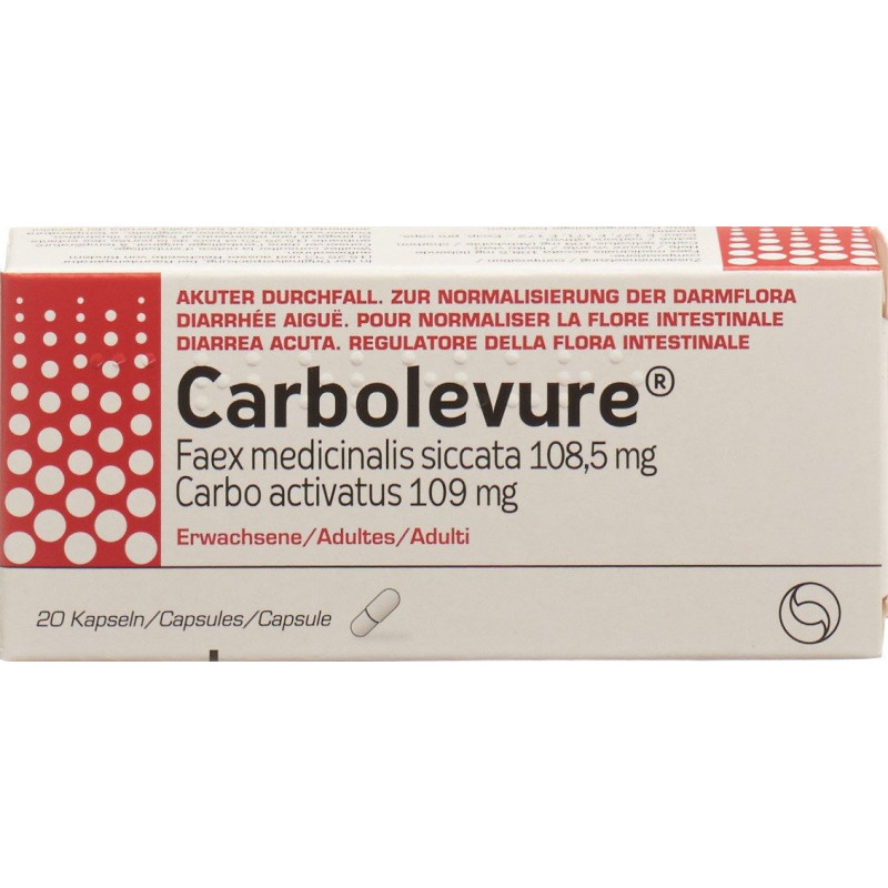 CARBOLEVURE caps enf 20 pce