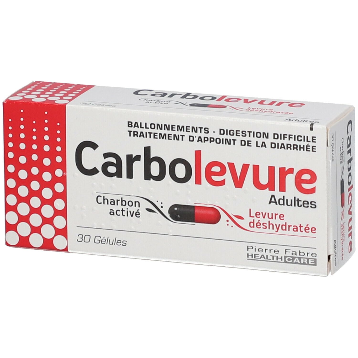 CARBOLEVURE caps adult 30 pce