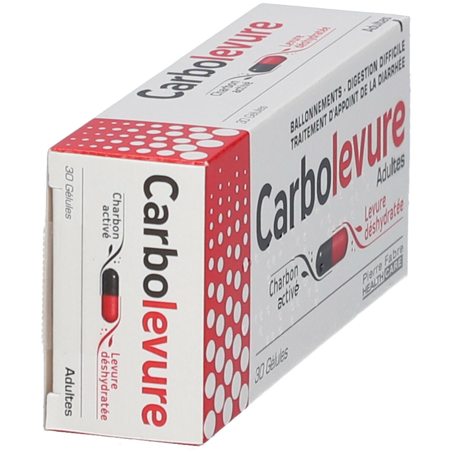 CARBOLEVURE caps adult 30 pce