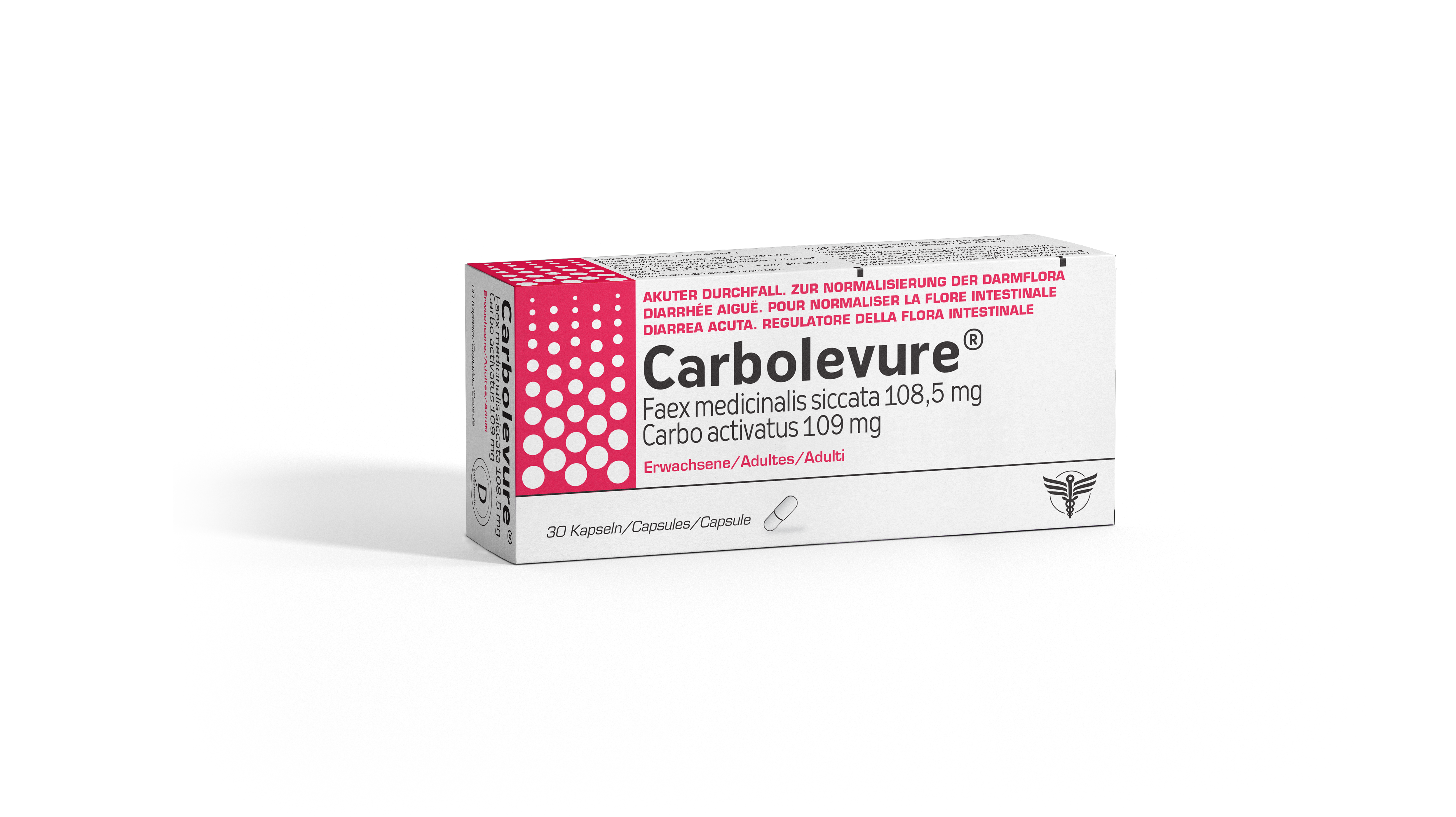CARBOLEVURE caps adult 30 pce