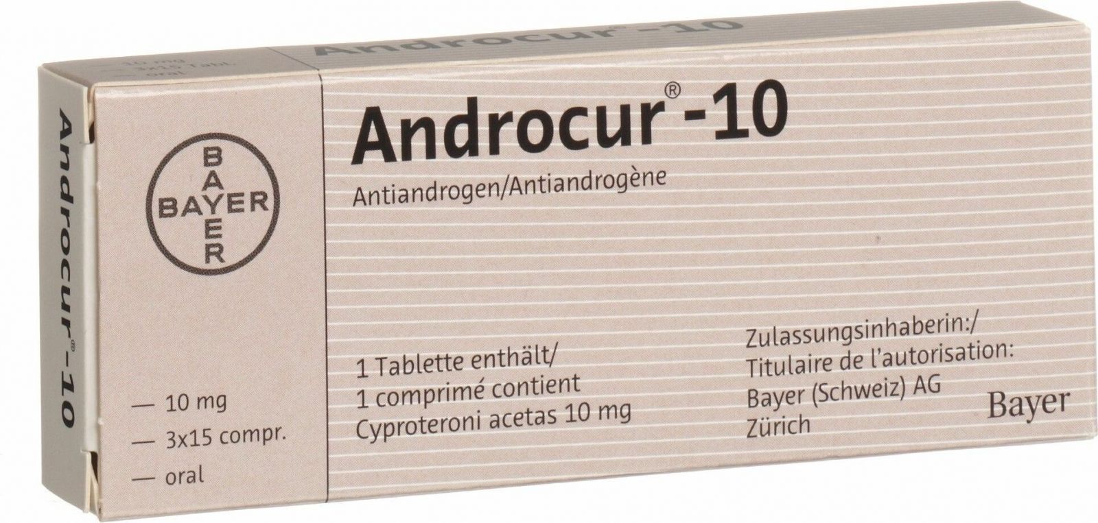 ANDROCUR cpr 10 mg 3 x 15 pce
