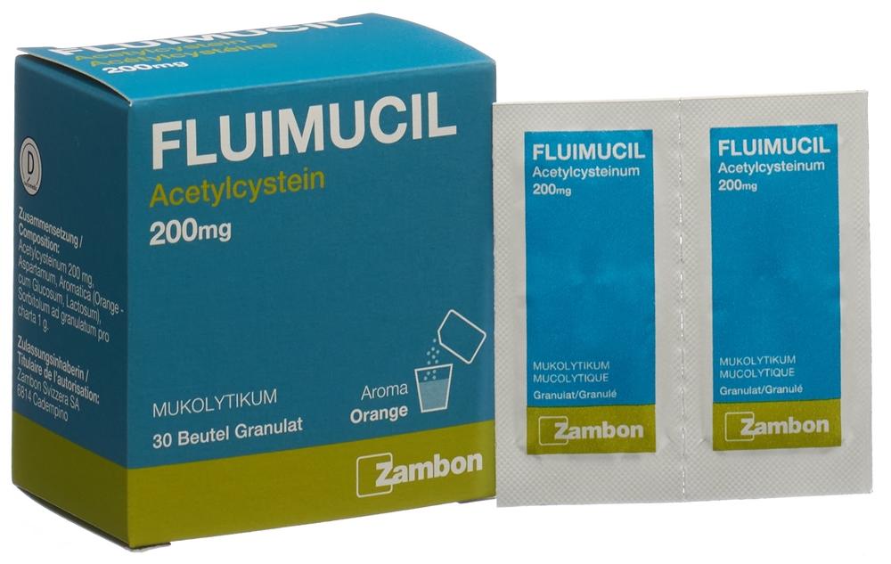 Fluimucil 200, granulato per soluzione orale