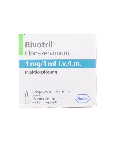 RIVOTRIL conc inj 1 mg 5 amp 1 ml