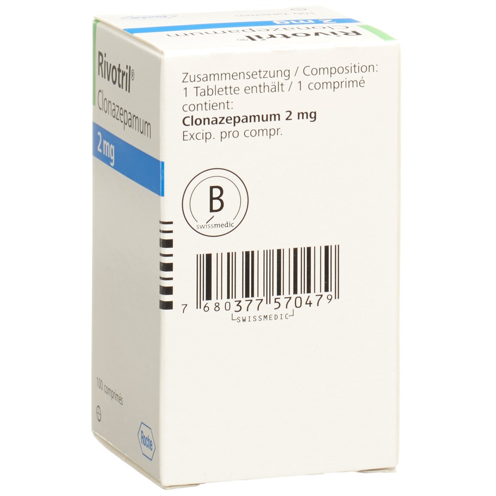 RIVOTRIL cpr 2 mg fl 100 pce