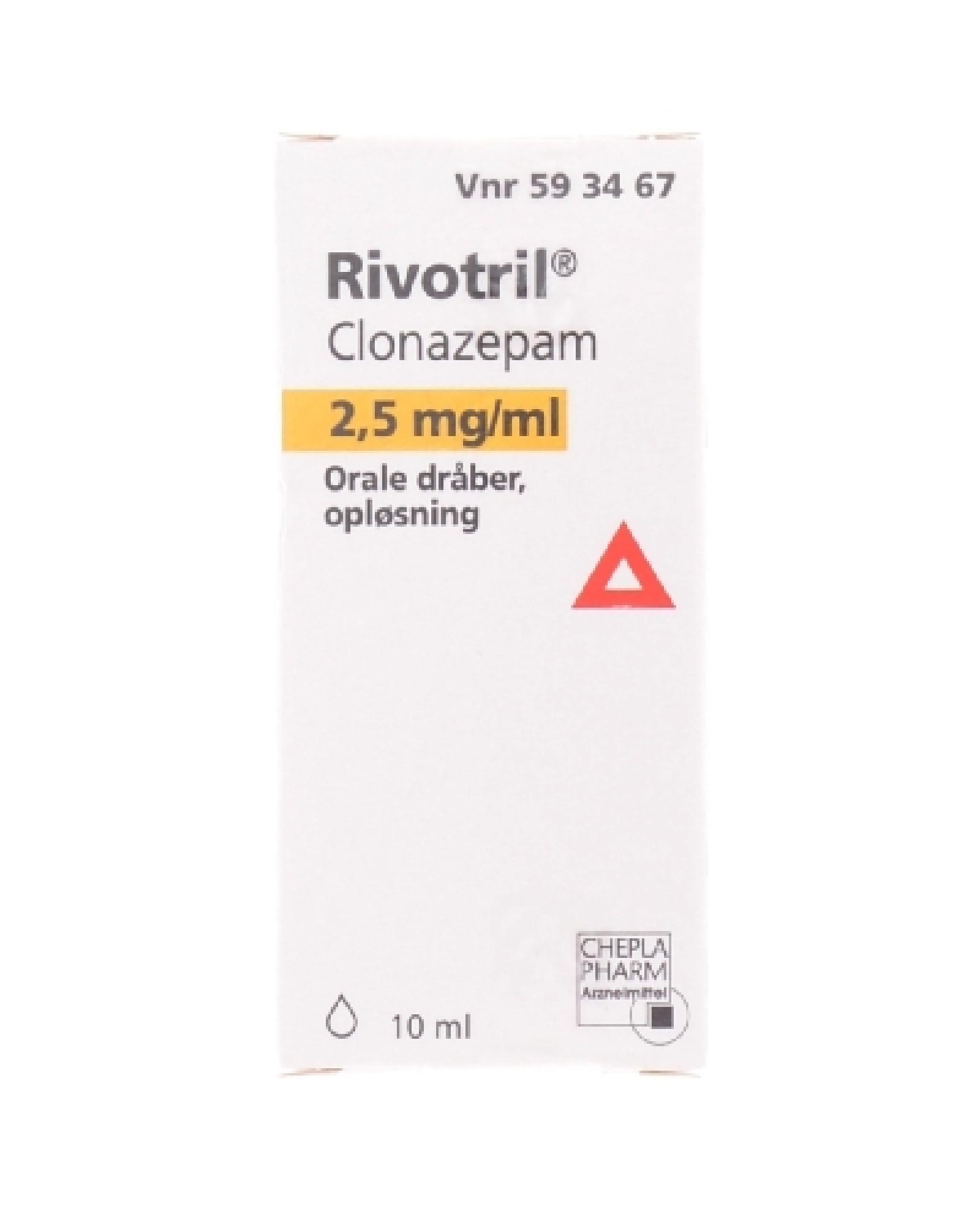 RIVOTRIL gouttes 2.5 mg/ml fl 10 ml
