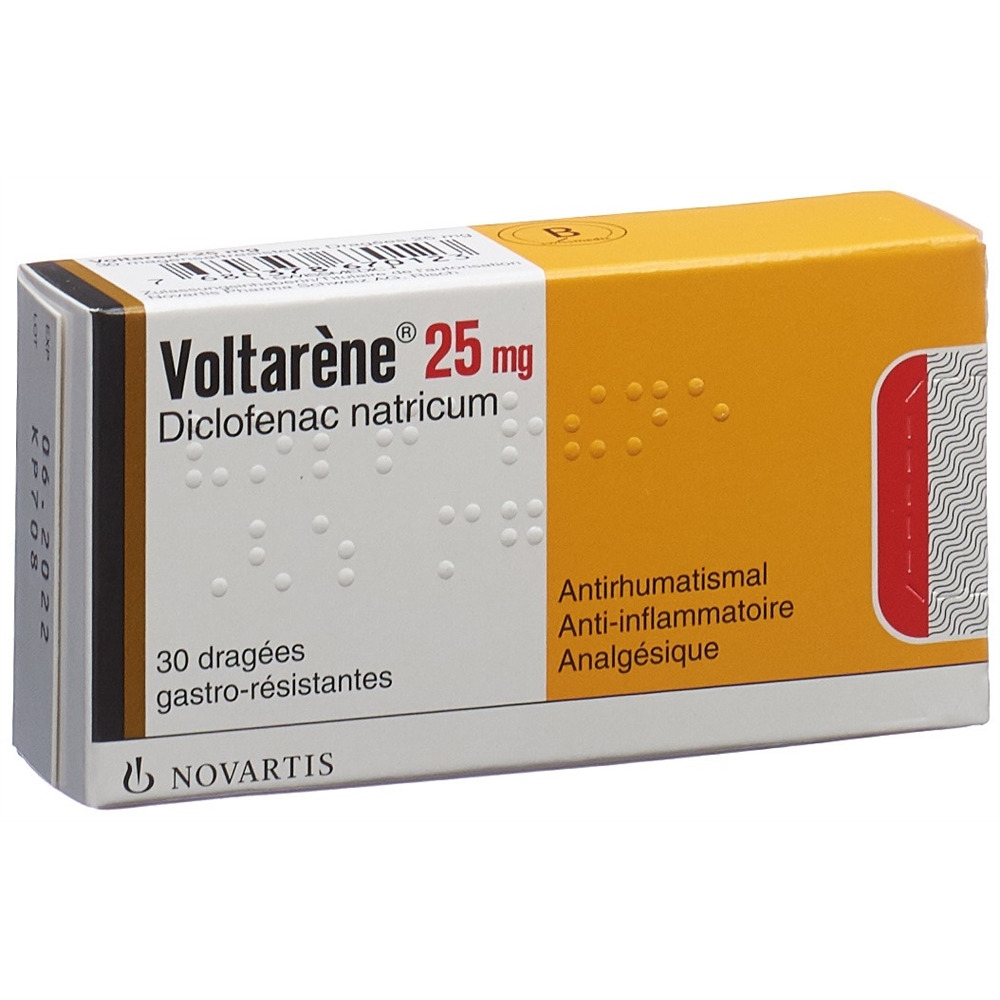 VOLTARENE drag 25 mg 30 pce