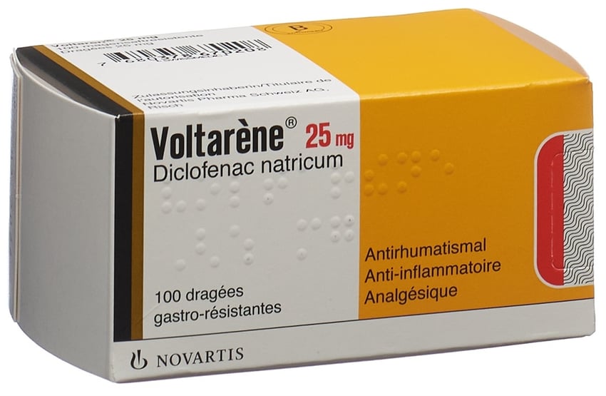 VOLTARENE drag 25 mg 100 pce