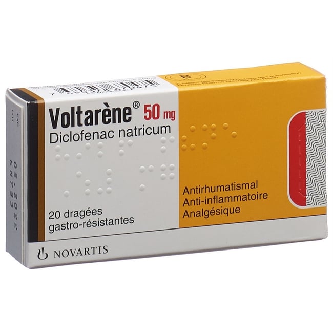 VOLTARENE drag 50 mg 20 pce
