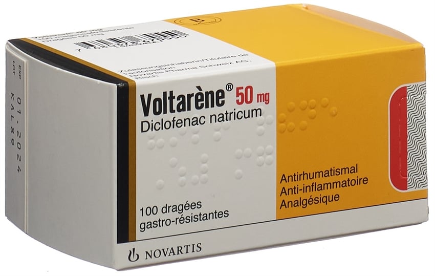 VOLTARENE drag 50 mg 100 pce