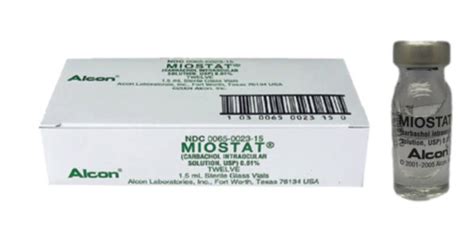 MIOSTAT sol inj 12 amp 1.5 ml