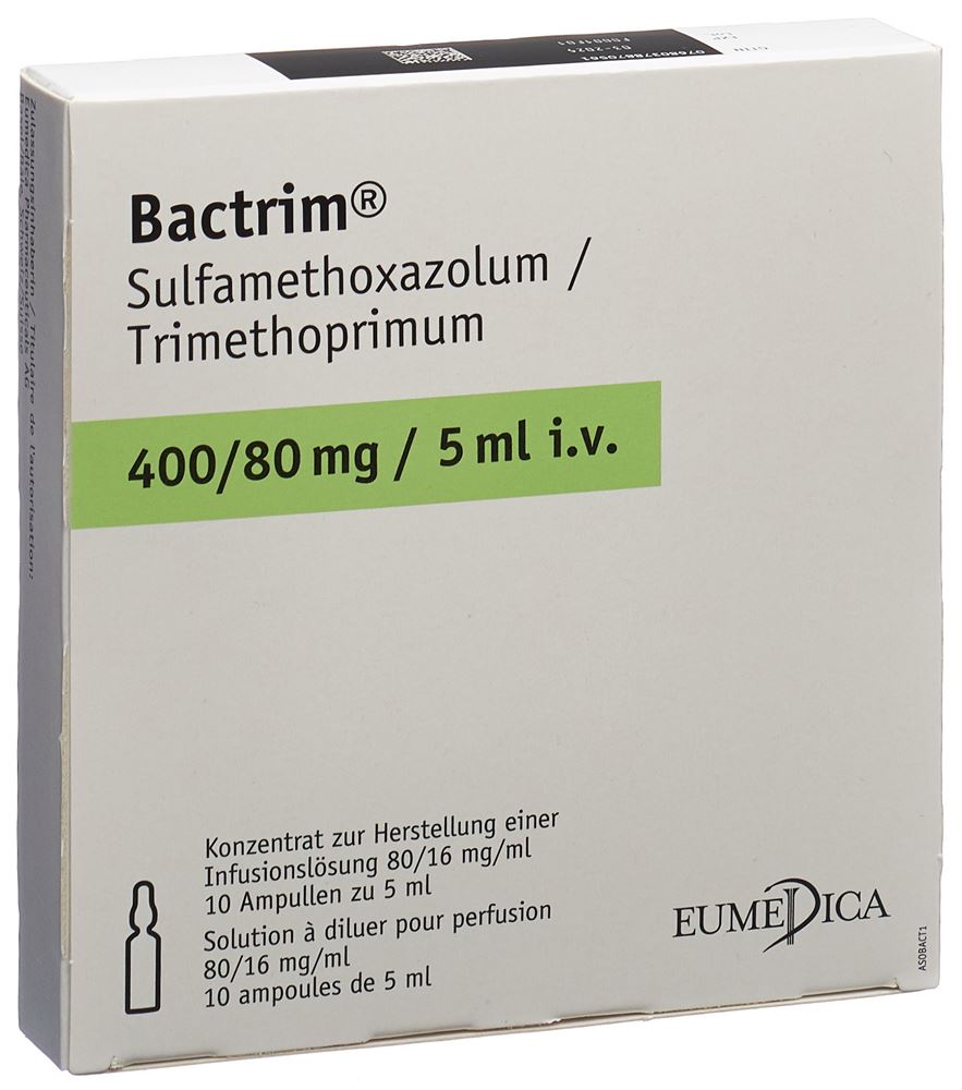 BACTRIM conc perf 400/80mg i.v. 10 amp 5 ml