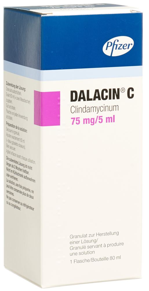 Dalacin C 75 mg/5 ml, Granulat zur Herstellung einer Lösung zum Einnehmen