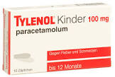 TYLENOL enfants supp 100 mg 10 pce