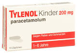 TYLENOL enfants supp 200 mg 10 pce