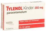 TYLENOL enfants supp 350 mg 10 pce