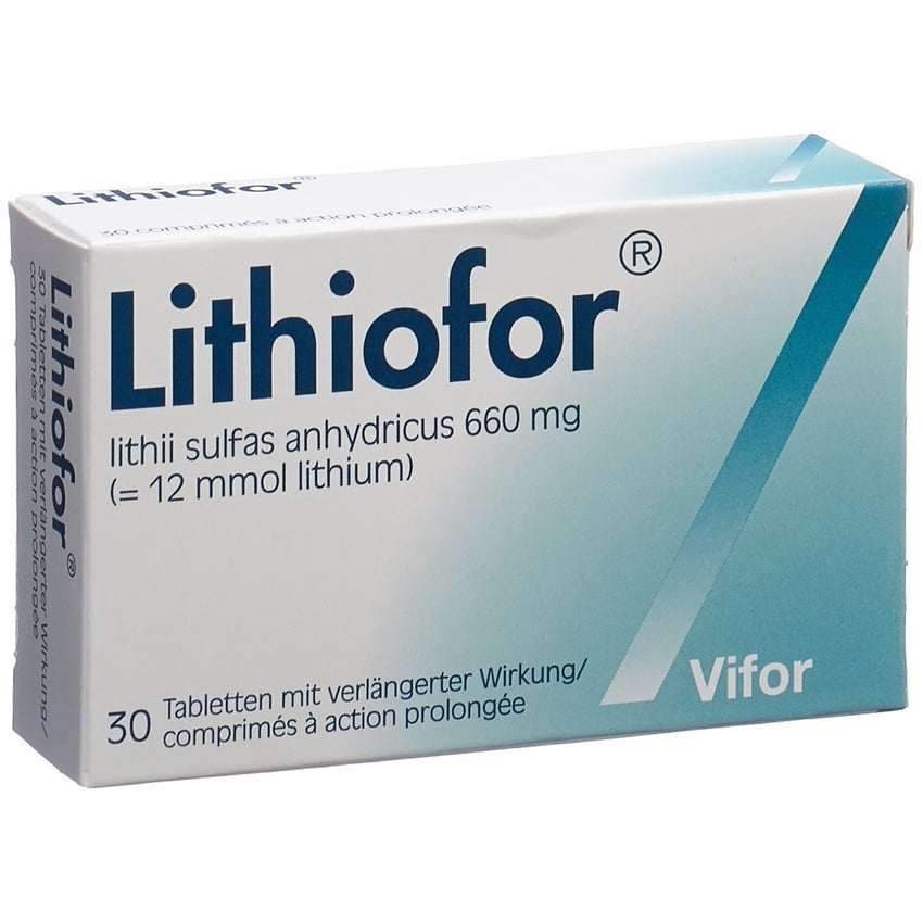 LITHIOFOR cpr ret 660 mg 30 pce