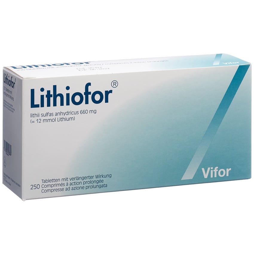 LITHIOFOR cpr ret 660 mg 250 pce