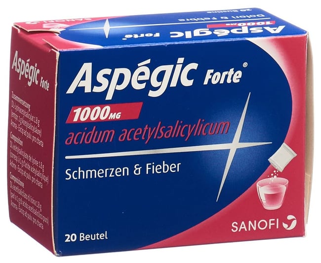 ASPEGIC forte pdr 1000 mg sach 20 pce
