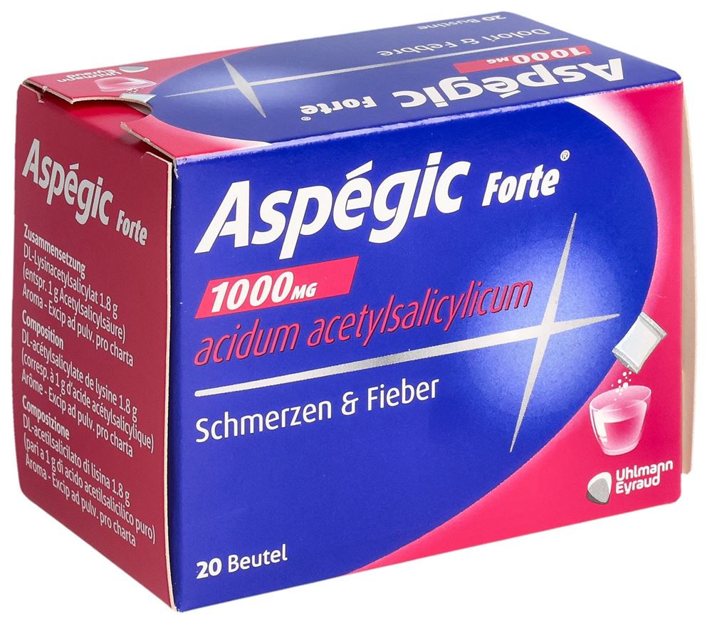 ASPEGIC forte pdr 1000 mg sach 20 pce