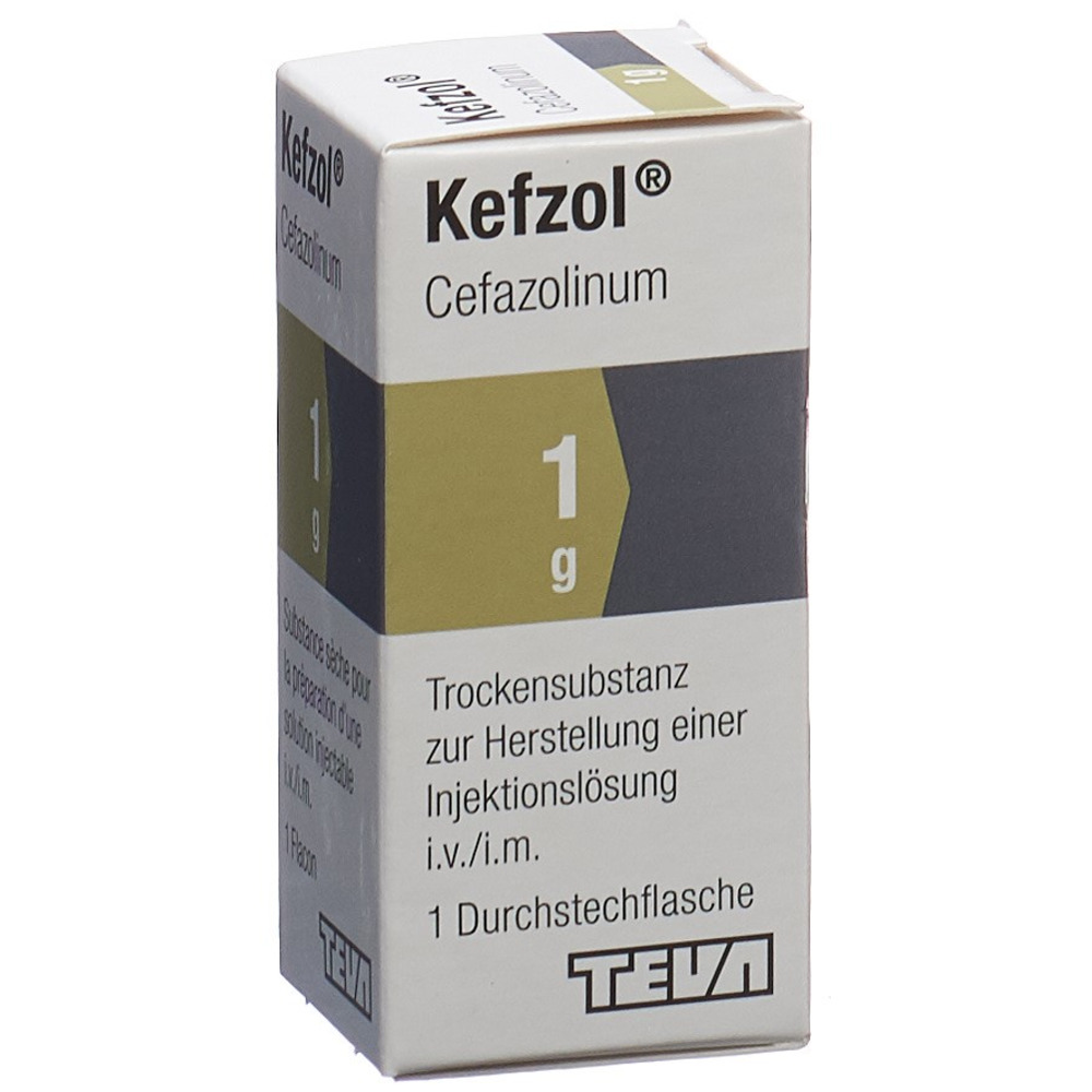 KEFZOL subst sèche 1 g flac