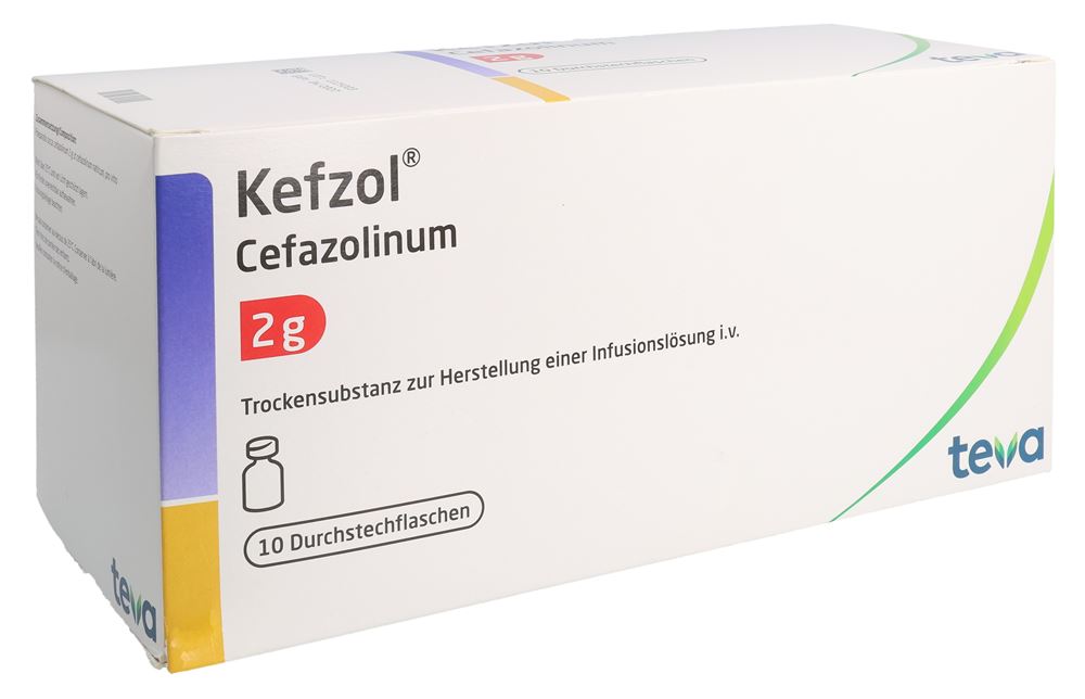 KEFZOL subst sèche 2 g fl 10 pce