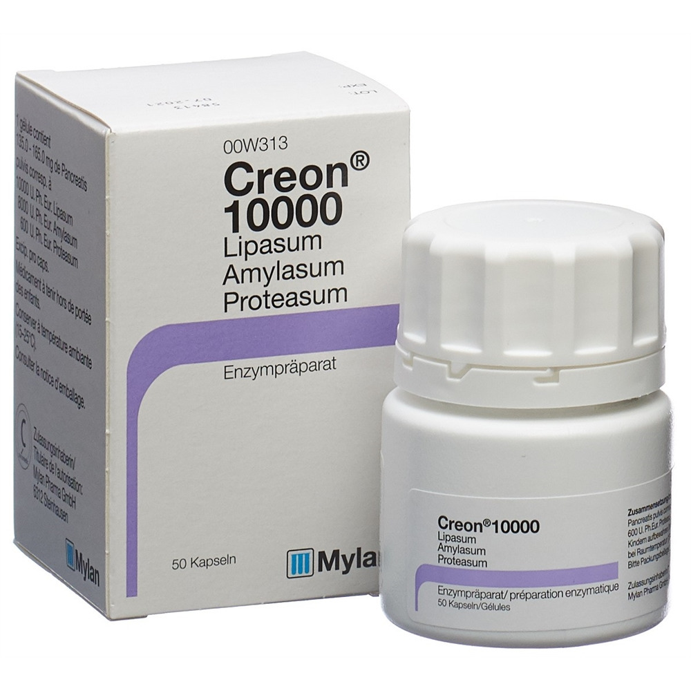 CREON 10000 caps bte 50 pce