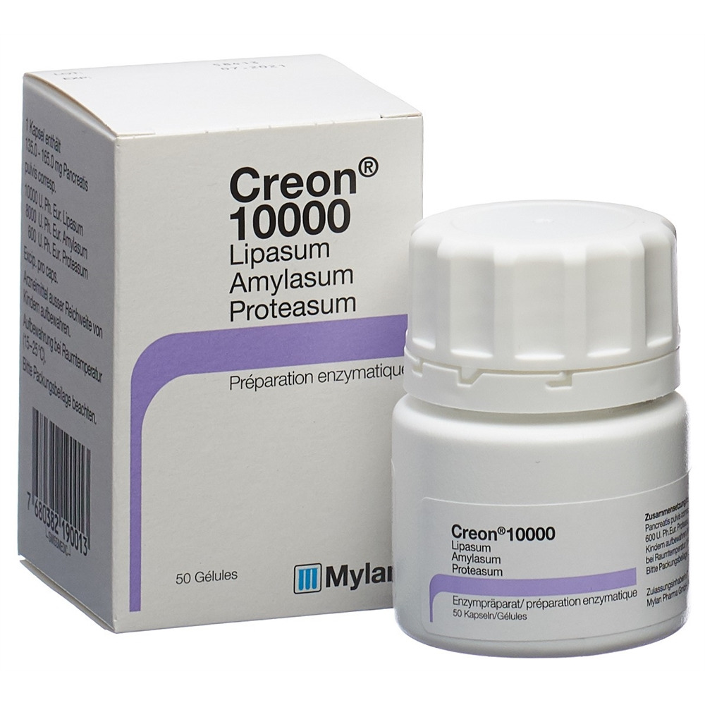 CREON 10000 caps bte 50 pce
