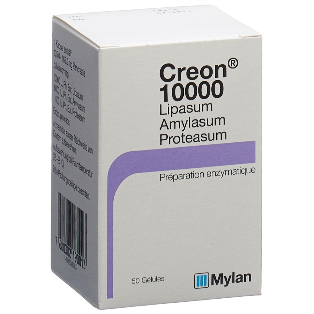CREON 10000 caps bte 50 pce