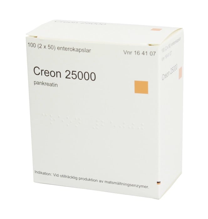 CREON 25000 caps bte 50 pce