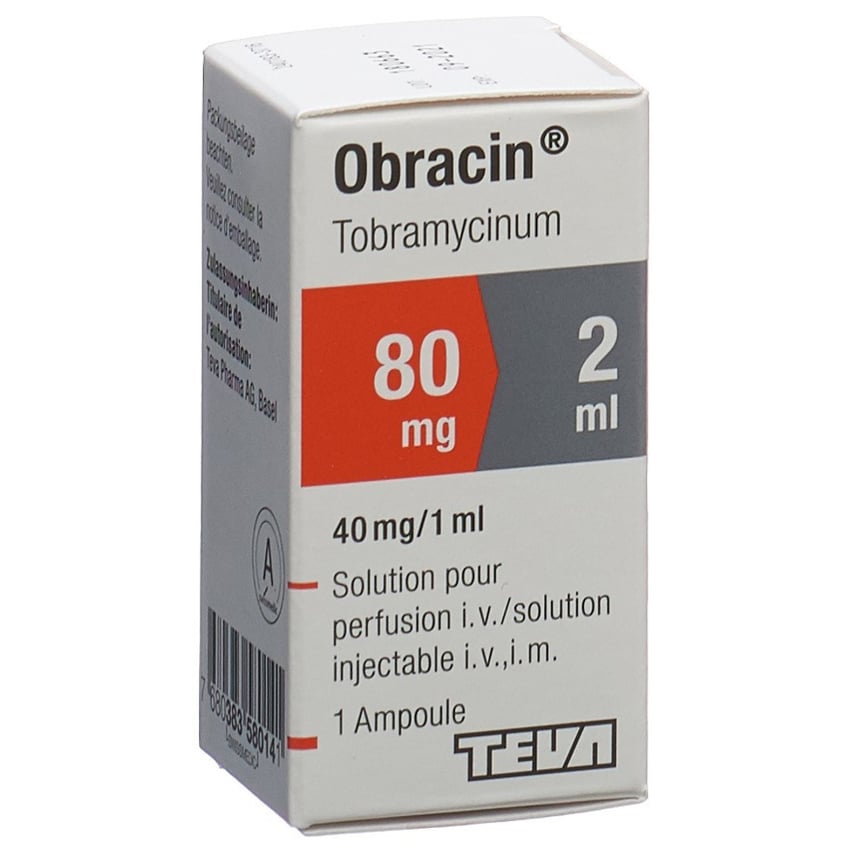 OBRACIN sol inj 80 mg/2ml flac 2 ml