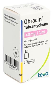 OBRACIN sol inj 40 mg/ml flac 1 ml