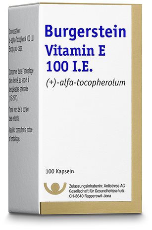 BURGERSTEIN Vitamin E caps moll 100 UI bte 100 pce
