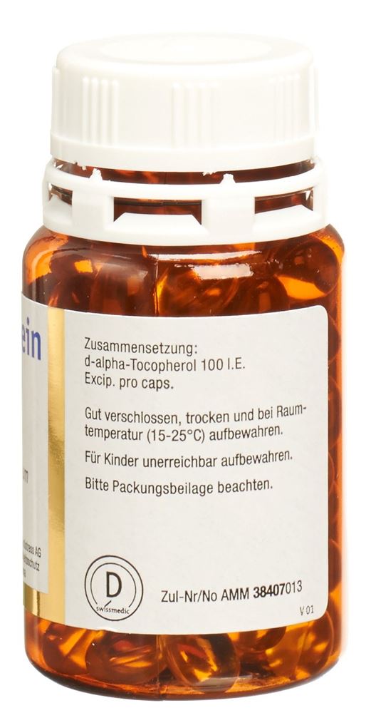 BURGERSTEIN Vitamin E caps moll 100 UI bte 100 pce