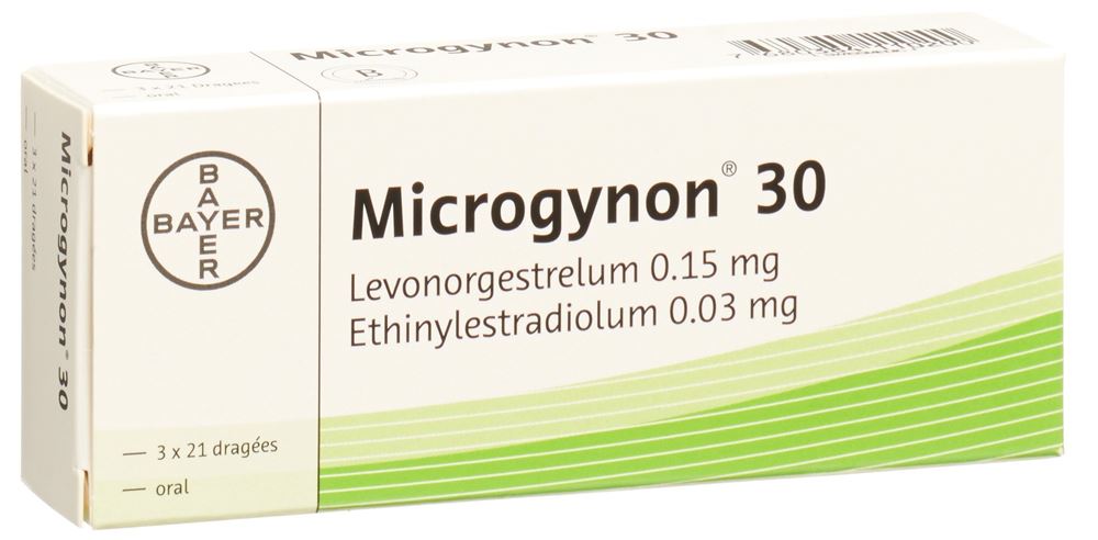 MICROGYNON 30 drag 3 x 21 pce