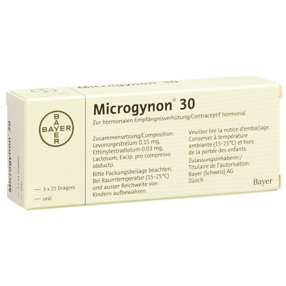 MICROGYNON 30 drag 3 x 21 pce