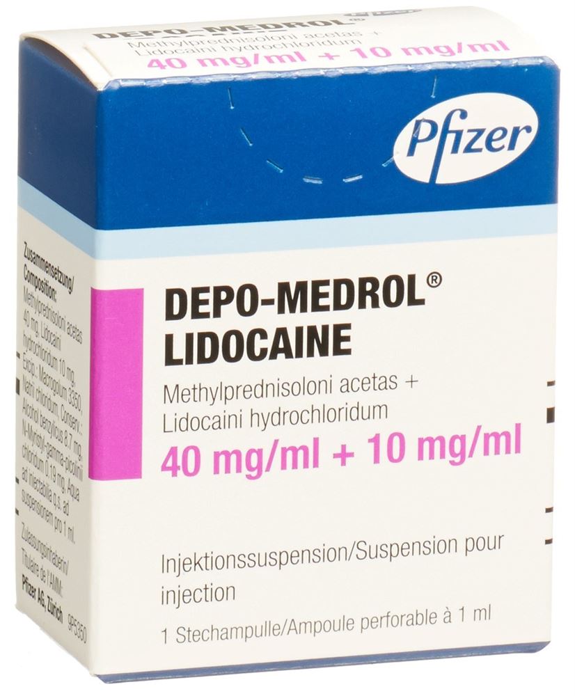 Depo-Medrol Lidocaine 40 mg/mL, Injektionssuspension
