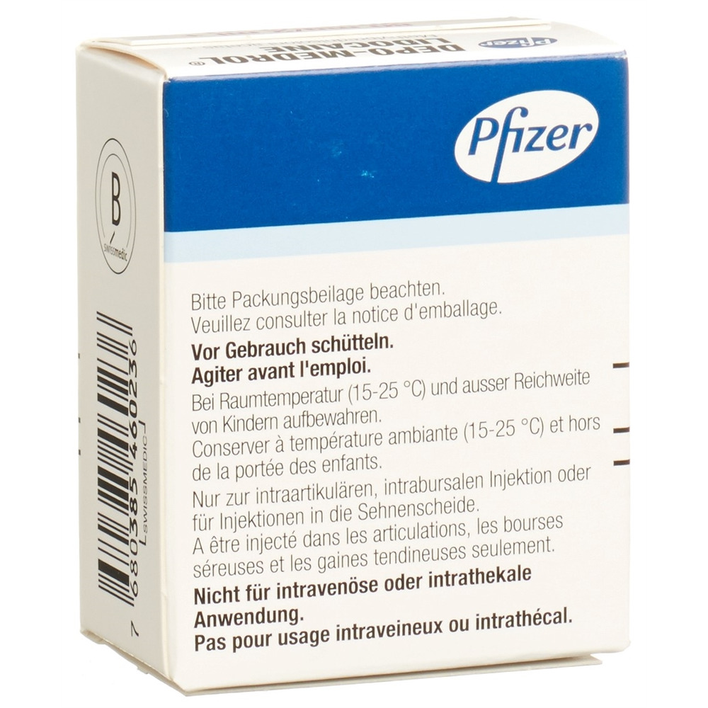 DEPO-MEDROL Lidocaïne 80 mg/2ml flac 2 ml