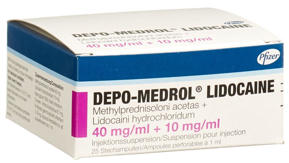 Depo-Medrol Lidocaine 40 mg/mL, Injektionssuspension