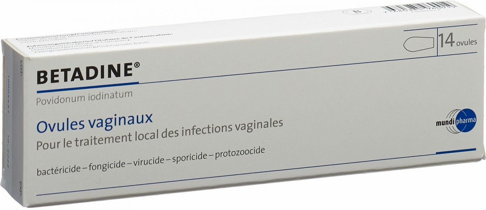 BETADINE ovules vaginaux 14 pce