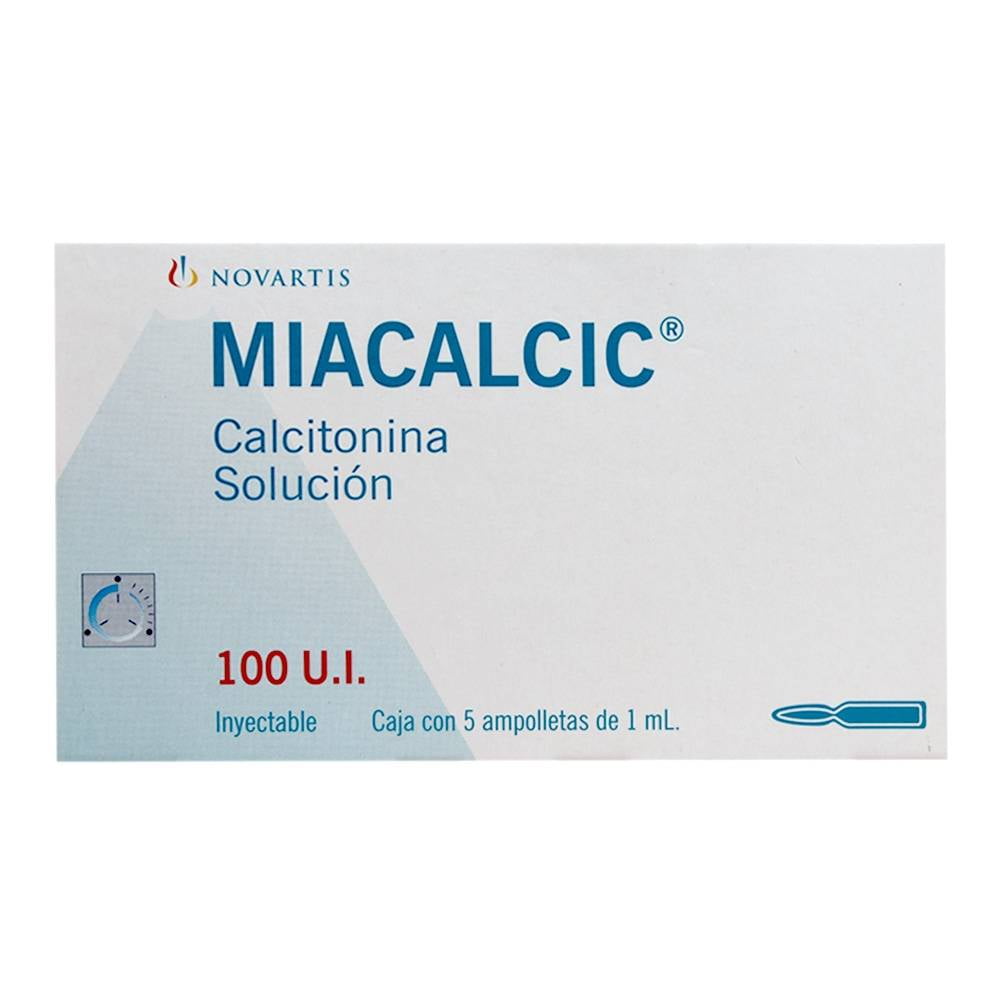 MIACALCIC sol inj 100 UI/ml 5 amp 1 ml