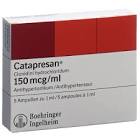CATAPRESAN sol inj 150 mcg/ml 5 amp 1 ml