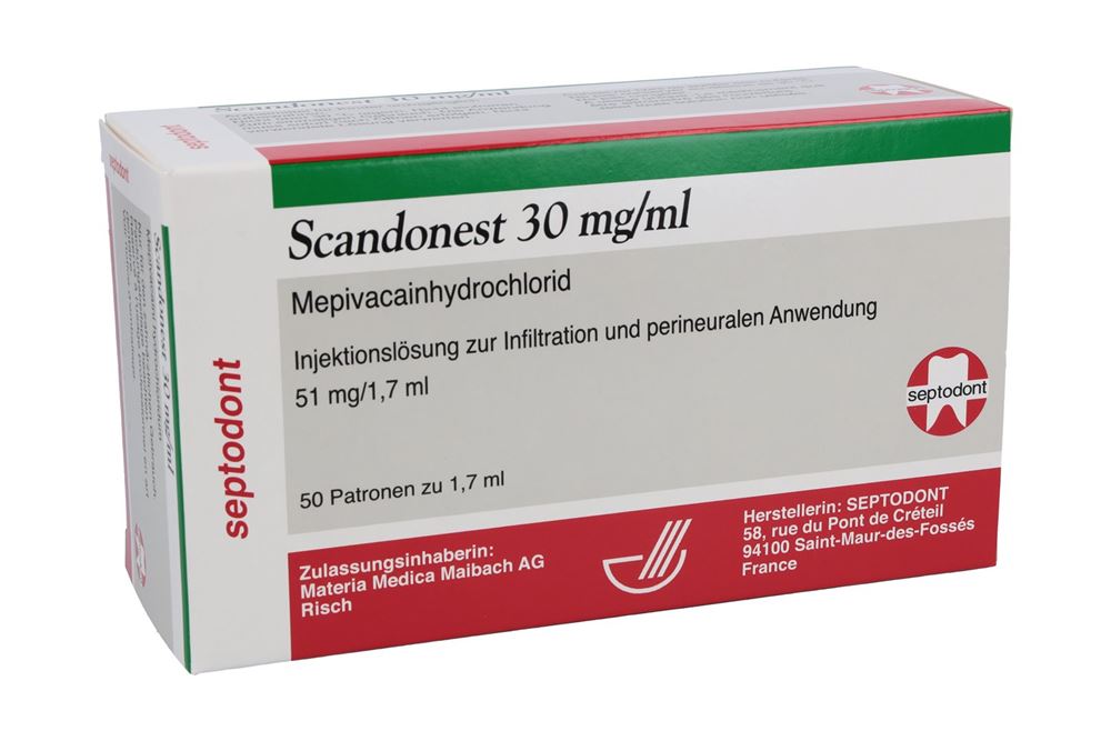 SCANDONEST 30 mg/ml 50 cartouche 1.7 ml