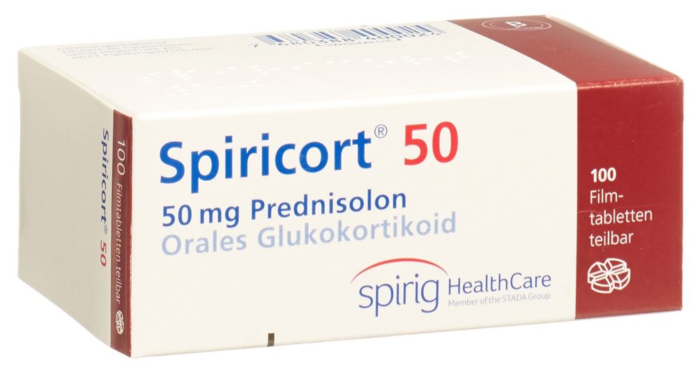 SPIRICORT cpr pell 50 mg 100 pce
