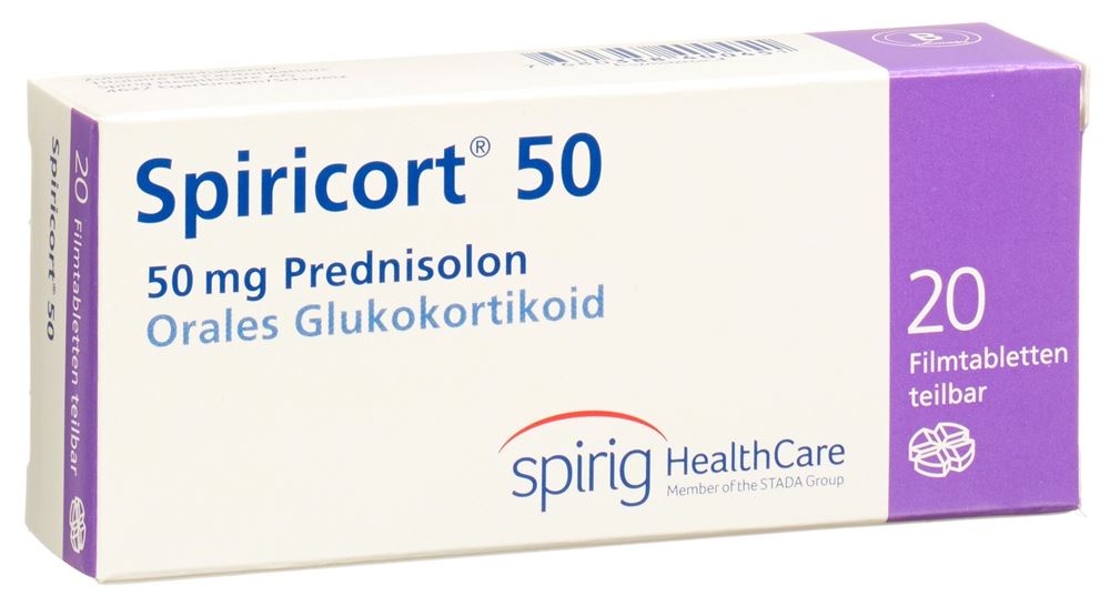 SPIRICORT cpr pell 50 mg 20 pce