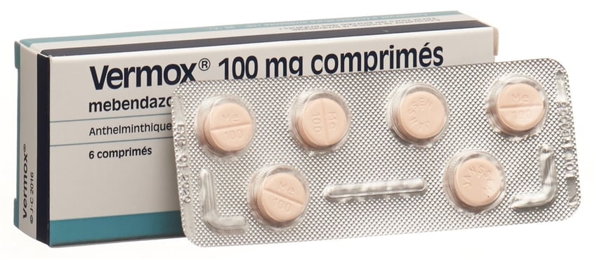 VERMOX cpr 100 mg 6 pce