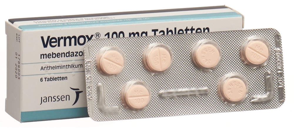 VERMOX cpr 100 mg 6 pce