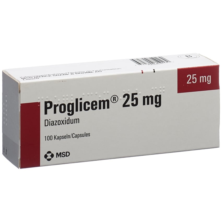 PROGLICEM caps 25 mg blist 100 pce