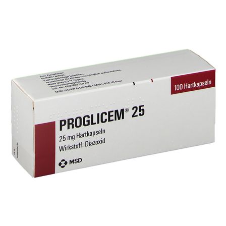 PROGLICEM caps 25 mg blist 100 pce
