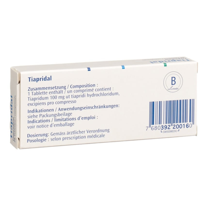 TIAPRIDAL cpr 100 mg 20 pce