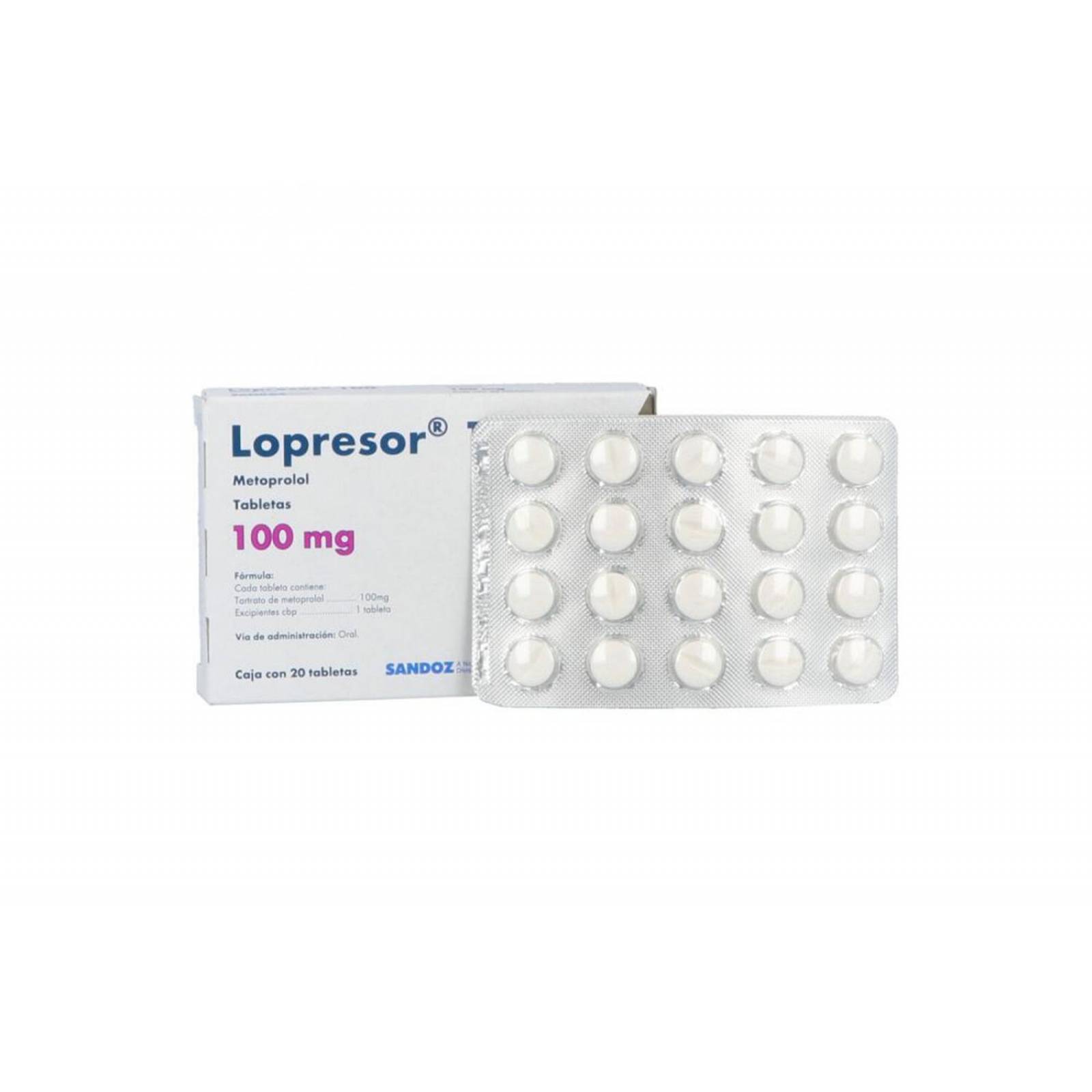 LOPRESOR cpr pell 100 mg 200 pce